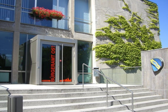 Eingangsbereich des Bürgeramtes