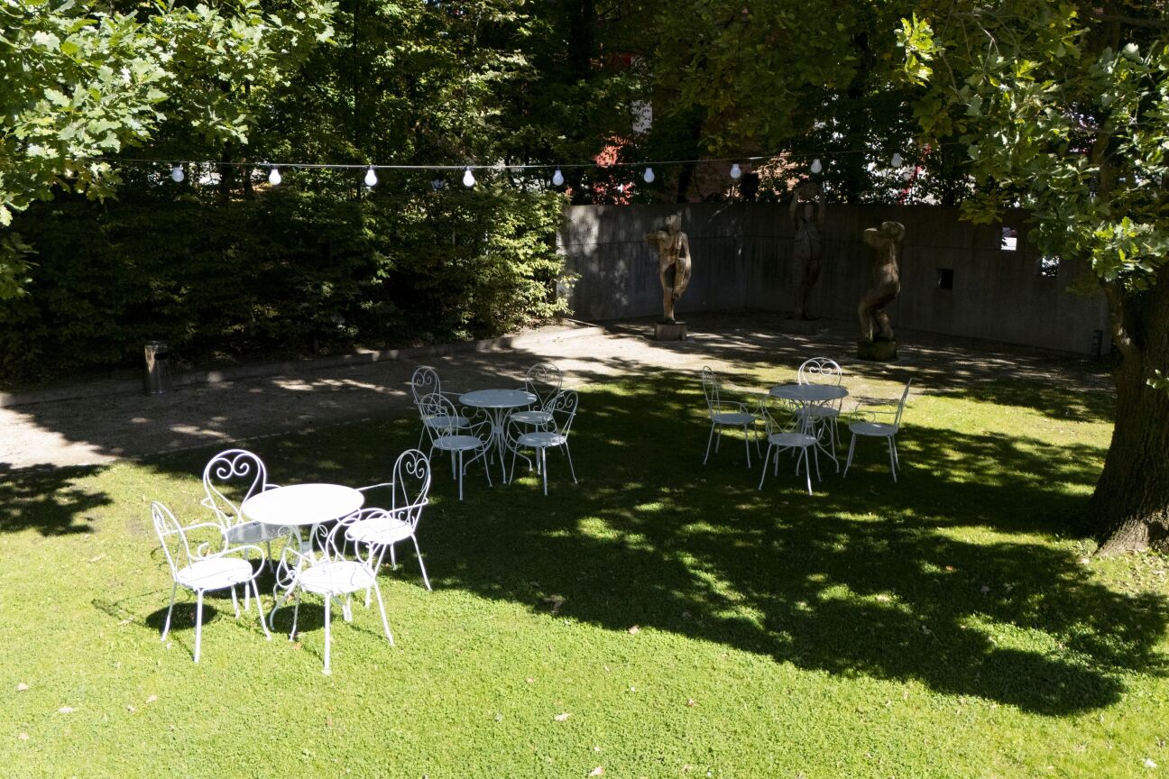 Garten am Tucherschloss von oben