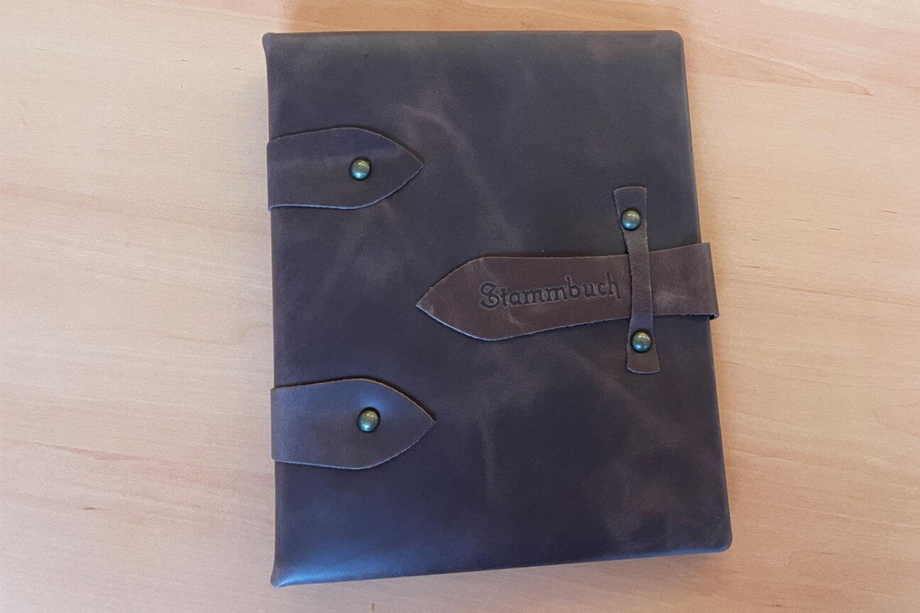 Vorderseite Stammbuch Rustikal