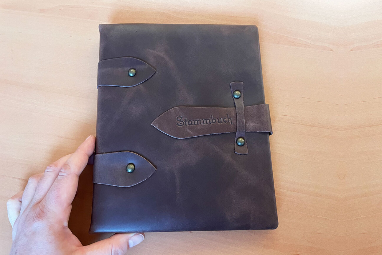 Stammbuch Rustikal Groeßenvergleich