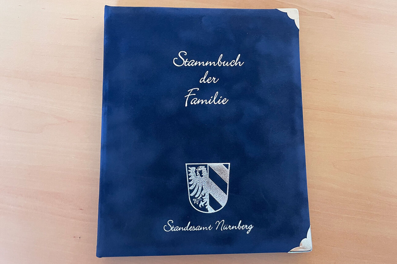 Stammbuch Wappen blau