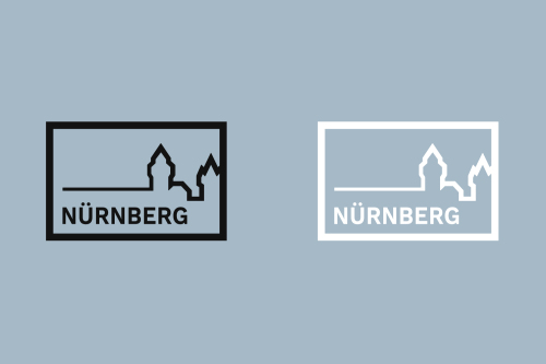© Stadtgrafik Nürnberg Negativfassungen Markenzeichen in Farbstellungen © Stadtgrafik Nürnberg