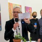 Andreas Radlmaier, Leiter des Projektbüros im Geschäftsbereich Kultur, bei der Ausstellungseröffnung.