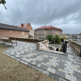 ( Bild: Stephanie Milling / Stadt Nürnberg ) Blick auf die obere Ebene des Marientorzwingers