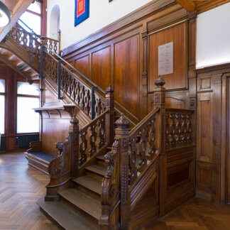 ( Bild: Annette Kradisch / Annette Kradisch / Stadt Nürnberg ) Stiegentreppenhaus