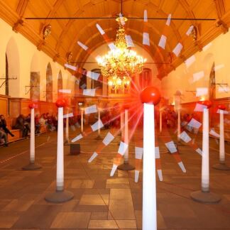 „Windpark – Perpetuum Mobile" von Petra Krischke bei der Blauen Nacht 2014