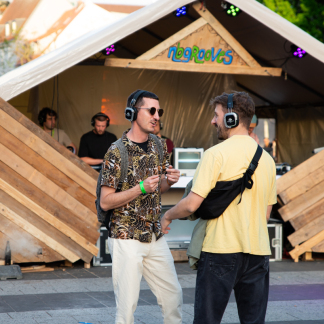 Silent Disco am Kornmarkt 