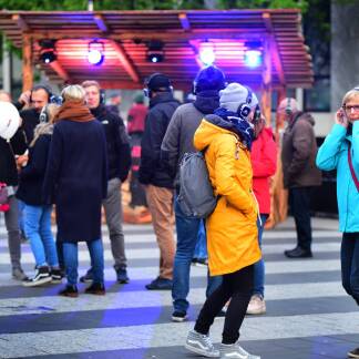 Silent Disco auf dem Kornmarkt