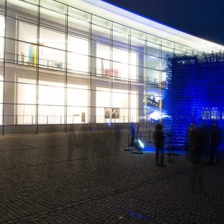 „Unschärfe" von Matthias Loebermann bei der Blauen Nacht 2014