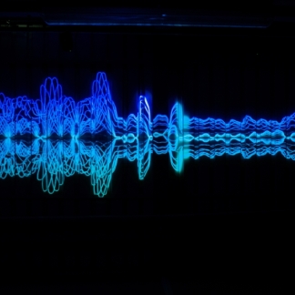 Empreintes Sonores – Interaktive Licht- / Sound-Installation von Victor Drouin-Trempe und Jean-Philippe Côté