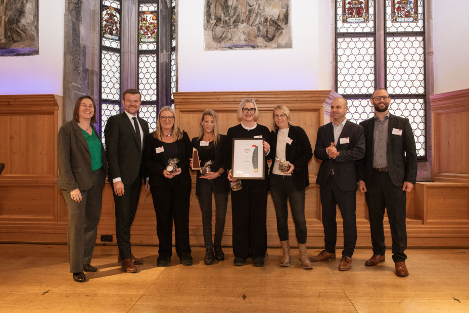Innovationsaward 2025 Platz 3 Gruppenbild, Bild © Stadt Nürnberg Stadtarchiv Marta Beck