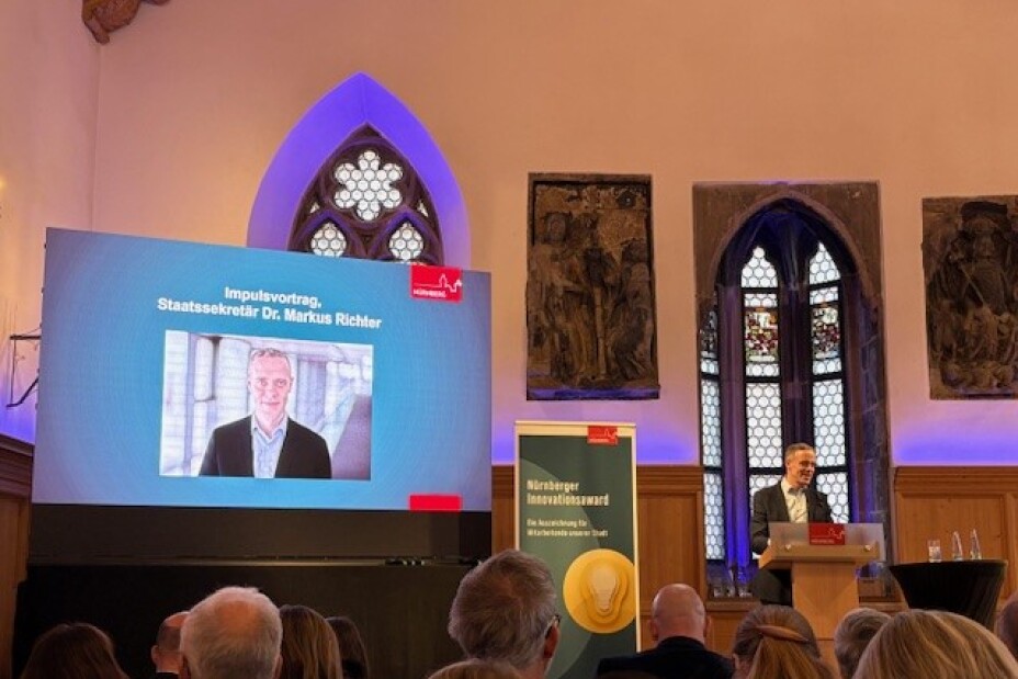 3. Innovationssymposium von DiP & GPR Vortrag Dr. Richter 1, Bild © Lina Harispuru / Stadt Nürnberg