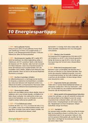 10 Energiespartipps deutsch