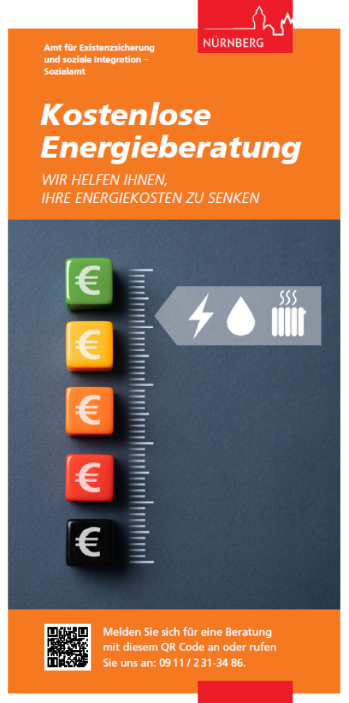 Informationsflyer zum Energiesparprojekt