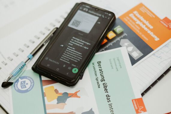 Infomaterial Energiesparprojekt