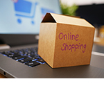 Paket als Symbol für Online-Shopping