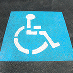 Symbol Parkplatz Behinderte