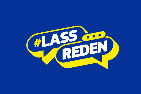 Logo der Kampagne #LassReden