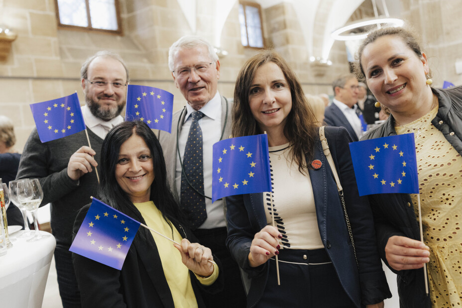 Bild © Giulia Iannicelli / Stadt Nürnberg Gruppenfoto vom Europaempfang., Bild © Giulia Iannicelli / Stadt Nürnberg