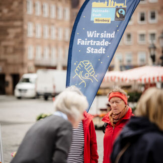 Faires Frühstück auf dem Hauptmarkt