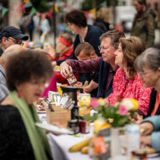 Faires Frühstück auf dem Hauptmarkt
