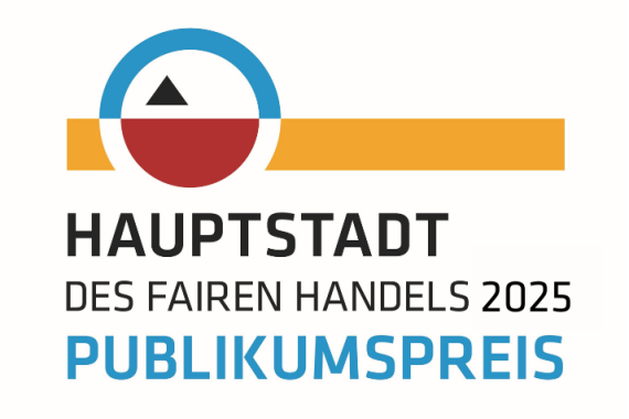 Logo Publikumspreis Hauptstadt des Fairen Handels 2025