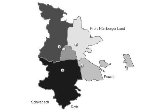 Wachbezirke der Nürnberger Berufsfeuerwachen