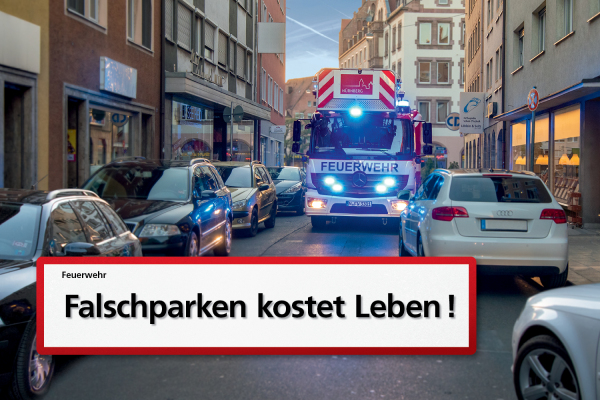 Falschparker kosten Leben!