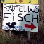 Schild Stadtteilhaus Fisch