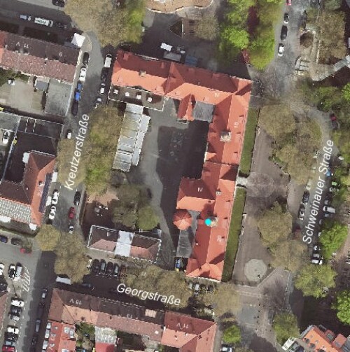 Mittelschule St. Leonhard © Geobasisdaten: © Stadt Nürnberg, Geo und © Bayerische Vermessungsverwaltung