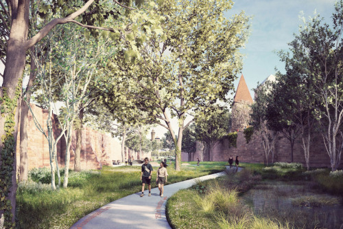 Urbane Gartenschau: Perspektive Stadtgraben.