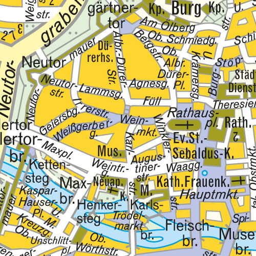 Stadtplanwerk M 1:15000 © Stadt Nürnberg © Stadtplanwerk der Mittelfränkischen Städteachse