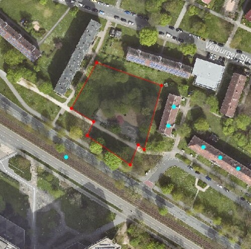 Raketenspielplatz © Geobasisdaten: © Stadt Nürnberg, Geo und © Bayerische Vermessungsverwaltung