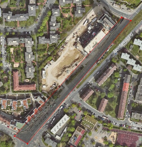 Nordwestring © Geobasisdaten: © Stadt Nürnberg, Geo und © Bayerische Vermessungsverwaltung