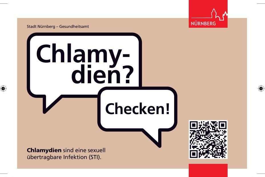 Information zu Chlamydien, auf die bei der Fachstelle sexuelle Gesundheit getestet werden kann, Bild © Gesundheitsamt Nürnberg, Fachstelle sexuelle Gesundheit