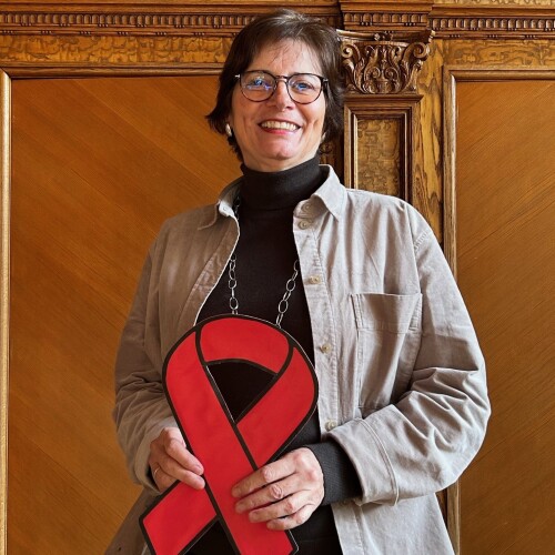 Online-Aktion Welt-AIDS-Tag 2025, Martina Mittenhuber, Leitung - Stabsstelle Menschenrechtsbüro und Gleichstellungsstelle