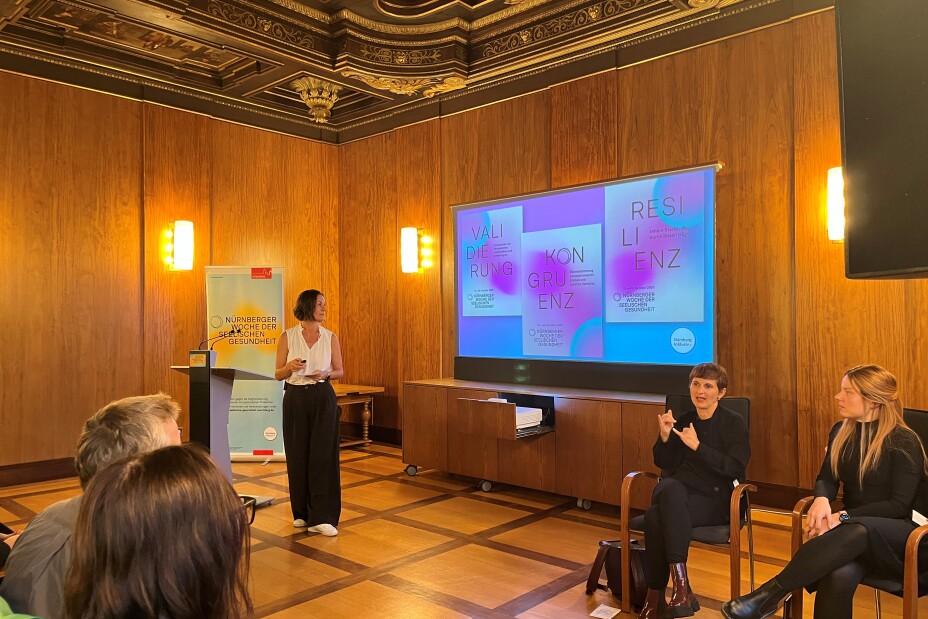 Bild © Janina Barth/Gesundheitsamt Stadt Nürnberg Sechs Begriffe aus der Psychotherapie - mit positiver und negativer Valenz, Bild © Janina Barth/Gesundheitsamt Stadt Nürnberg