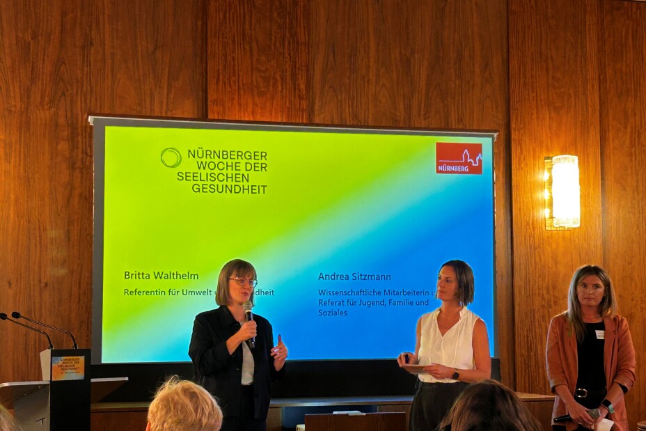 Bild © Dr. Ulrike Goeken-Haidl / Gesundheitsamt Stadt Nürnberg Psychische Gesundheit als Aufgabe einer Stadt, Bild © Dr. Ulrike Goeken-Haidl / Gesundheitsamt Stadt Nürnberg