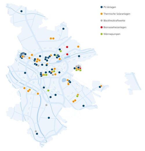 Erneuerbare Energien im Stadtgebiet