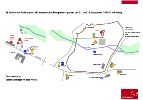 Übersichtsplan Energiekongress Nürnberg
