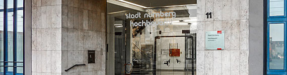 Eingangsbereich Hochbauamt Nürnberg