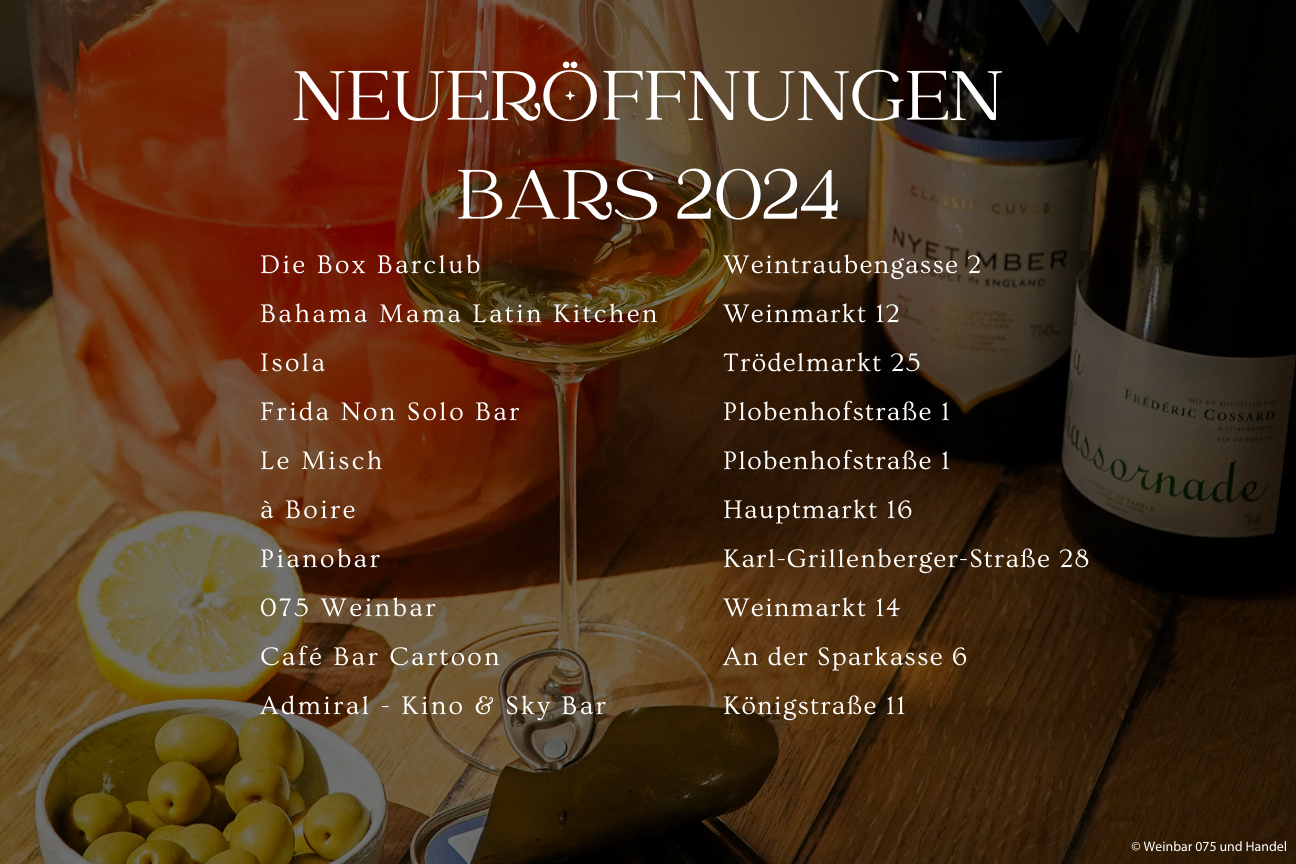 Neueröffnungen Bars 2024 Innenstadt, Bild © Congress- und Tourismus-Zentrale Nürnberg
