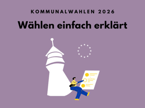 Plakat zur Kommunalwahl 2026 © Europabüro der Stadt Nürnberg mit EUROPE DIRECT Nürnberg