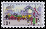 Adlerfahrt Briefmarke Johannes Scharrer