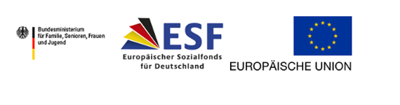 Bundesministerium für Familie, Senioren, Frauen und Jugend (BMFSFJ) durchgeführt und aus Mitteln des Europäischen Sozial