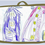 Bild einer Zeichnung von der Kinderklinik