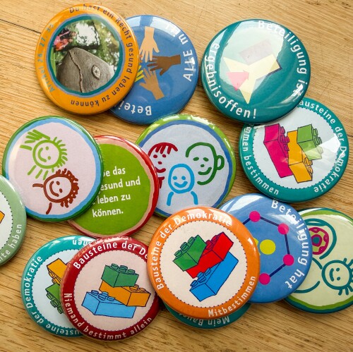 Kinderrechte Buttons