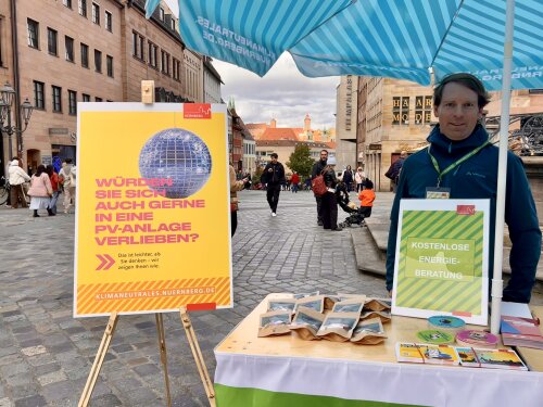 Infostand Klimaschutz © Dennis Jener / Stadt Nürnberg
