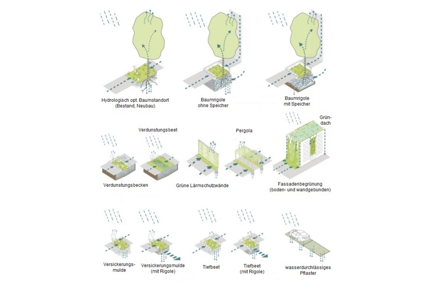 Bausteine der Schwammstadt