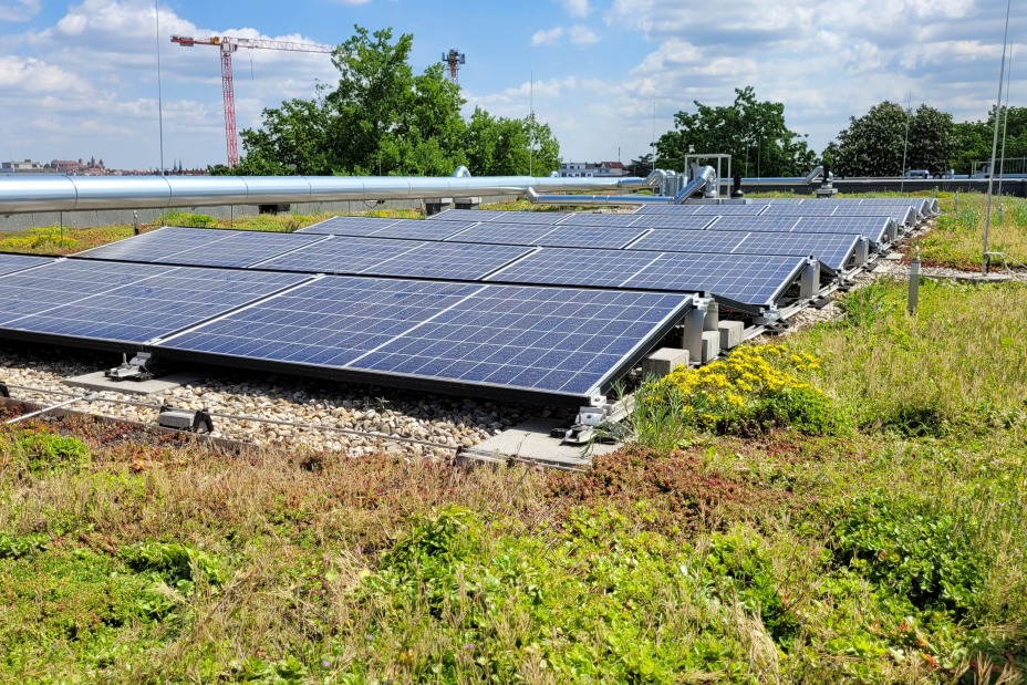 Bild © Wirtschaftsförderung Stadt Nürnberg Solar-Gründach wbg Rotenburgerstr, Bild © Wirtschaftsförderung Stadt Nürnberg